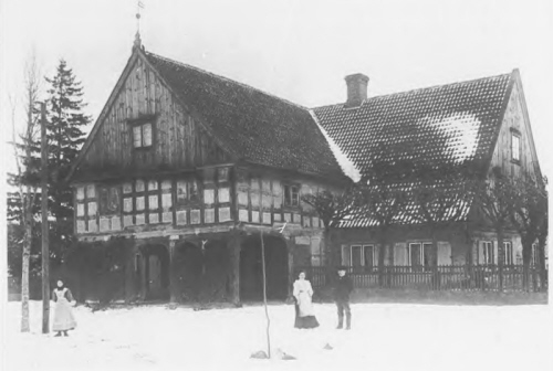Vorlaubenhaus in Preußisch Rosengart, um 1910