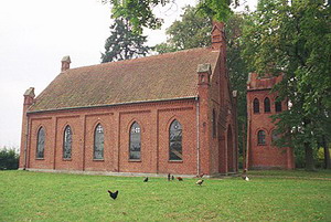 Die mennonitische Kirche in Pr. Rosengart – neuere Außenansicht