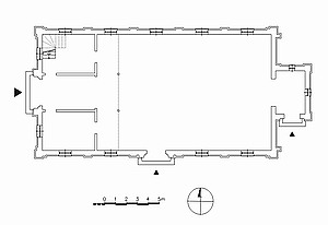 Grundriss der mennonitischen Kirche in Pr. Rosengart